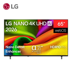 LG 65 INCH 65NU850B6LA NANO 4K AI NU85 Smart TV 2026