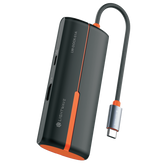 Light Wave-DOCK-51A Light Wave USB C Multi-functional 5 In 1 Docking Station Type C To HDMI 4K@30Hz,3x USB 3.0/High Speed Data And Charging/Black/0.17M Cable/PD 100W