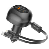 Promate POWERDRIVE-RCI81 81W Multi‑Port Car Charger – High‑Speed USB‑C & USB‑A PD Automotive Charger for Smartphones, Tablets, Laptops, and Professional Devices
