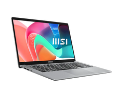 MSI Modern 15 Laptop | Intel Core 7 150U Intel Graphics 15.6" FHD Screen 16GB RAM 512GB SSD Windows 11 Home Platinum Grey