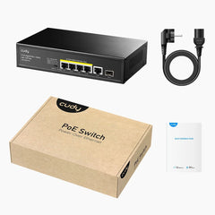 Cudy 5-Port Gigabit PoE (120Watts)+Switch With 1 SFP Slot