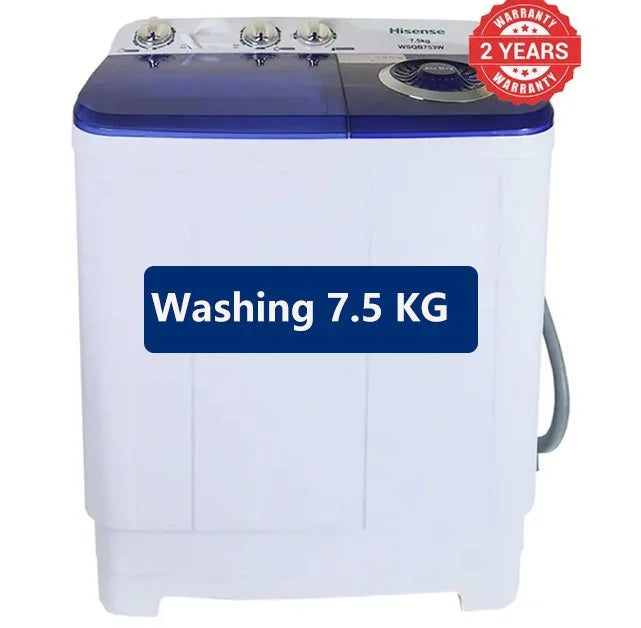 Hisense washing machine twin tub 7.5Kg semi-Automatic