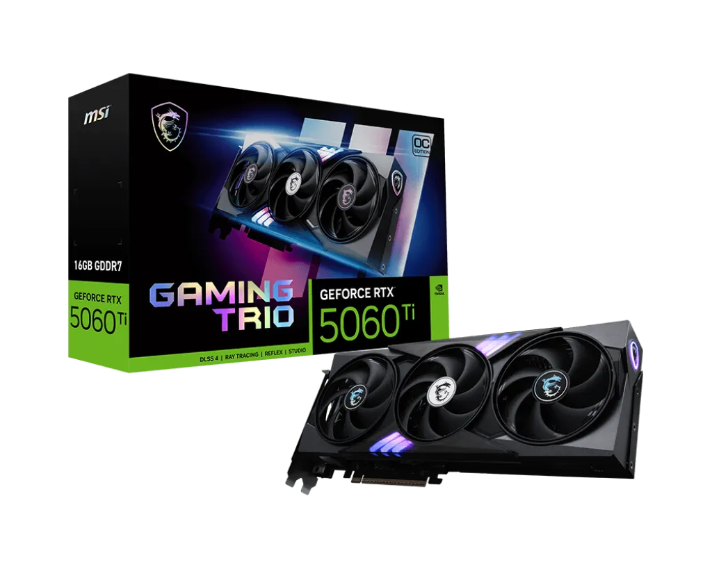 Msi GeForce RTX 5060 Ti 16GB Gaming Trio OC