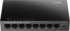 Cudy 8-Port Gigabit Metal Switch 8*10/100/1000Mbps RJ45Ports