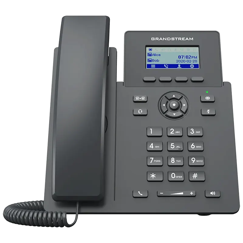 Grandstream GRP2601P Carrier-Grade IP Phone 2 SIP Accounts, PoE Powered, 5-Way Audio Conferencing