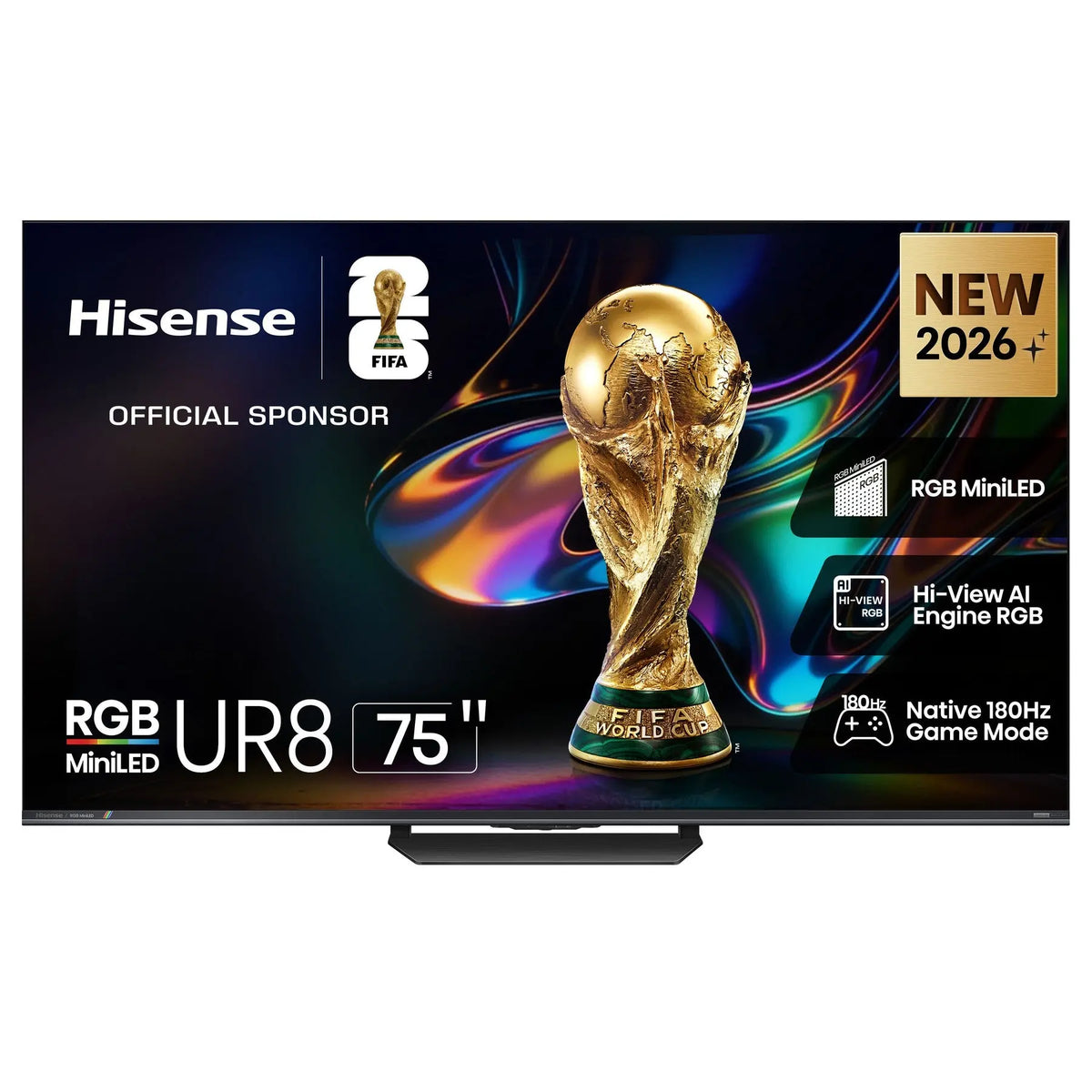 Hisense 75 Inch 75UR8S RGB Mini-LED VIDAA Smart 4K TV