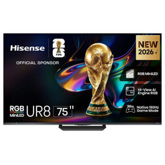Hisense 75 Inch 75UR8S RGB Mini-LED VIDAA Smart 4K TV
