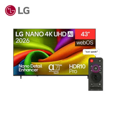 LG 43 INCH NANO 4K AI 43NU840B6LA  Smart TV 2026