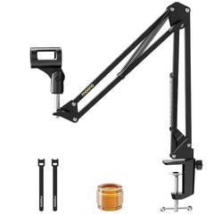 Maono BA37 Microphone Boom Arm, Heavy Duty Adjustable Metal Desk Stand