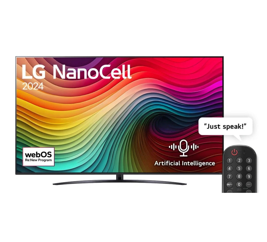 LG NanoCell AI NANO84T6A 4K Smart TV AI Remote HDR10 webOS24