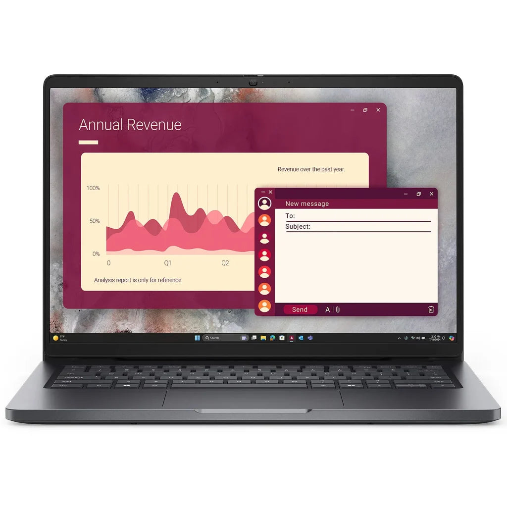 Dell Pro 14 Ultra 5 235U Vpro 16GB RAM 512GB SSD14" Ubuntu,platinum fingerprint reader