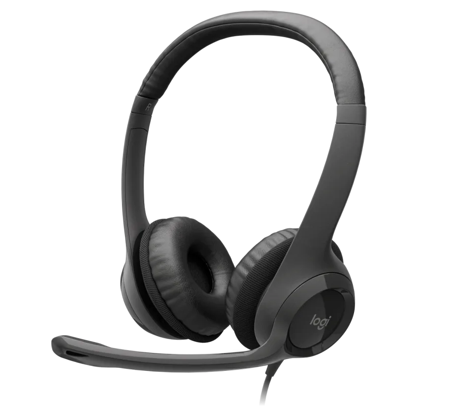Logitech H390 USB Stereo Headset with microphone